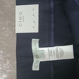 cleo, Size Large Petite, Navy Capris